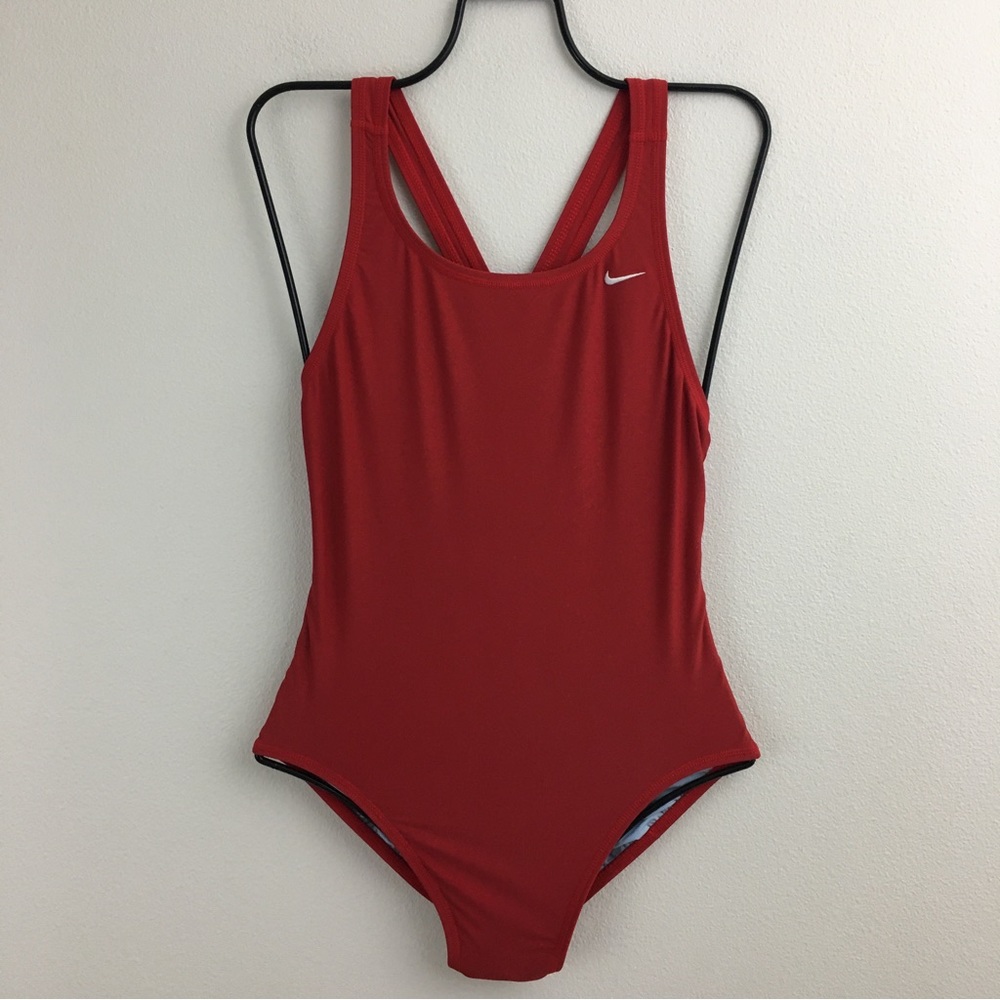 Nike | One Piece Red Swimsuit